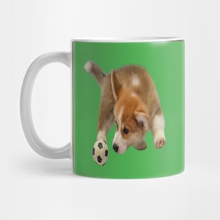 puppy football fan Mug